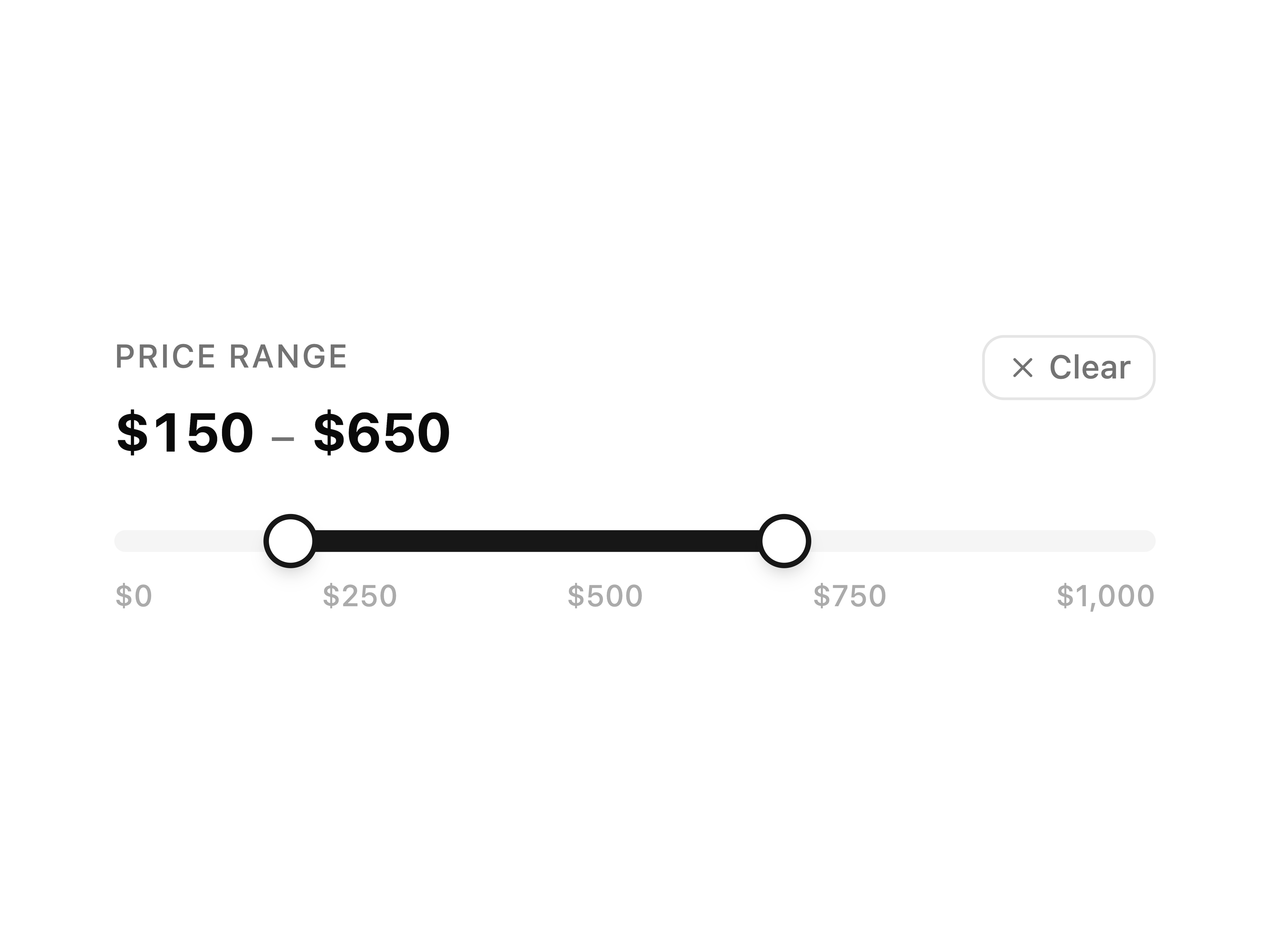 Price Range Slider