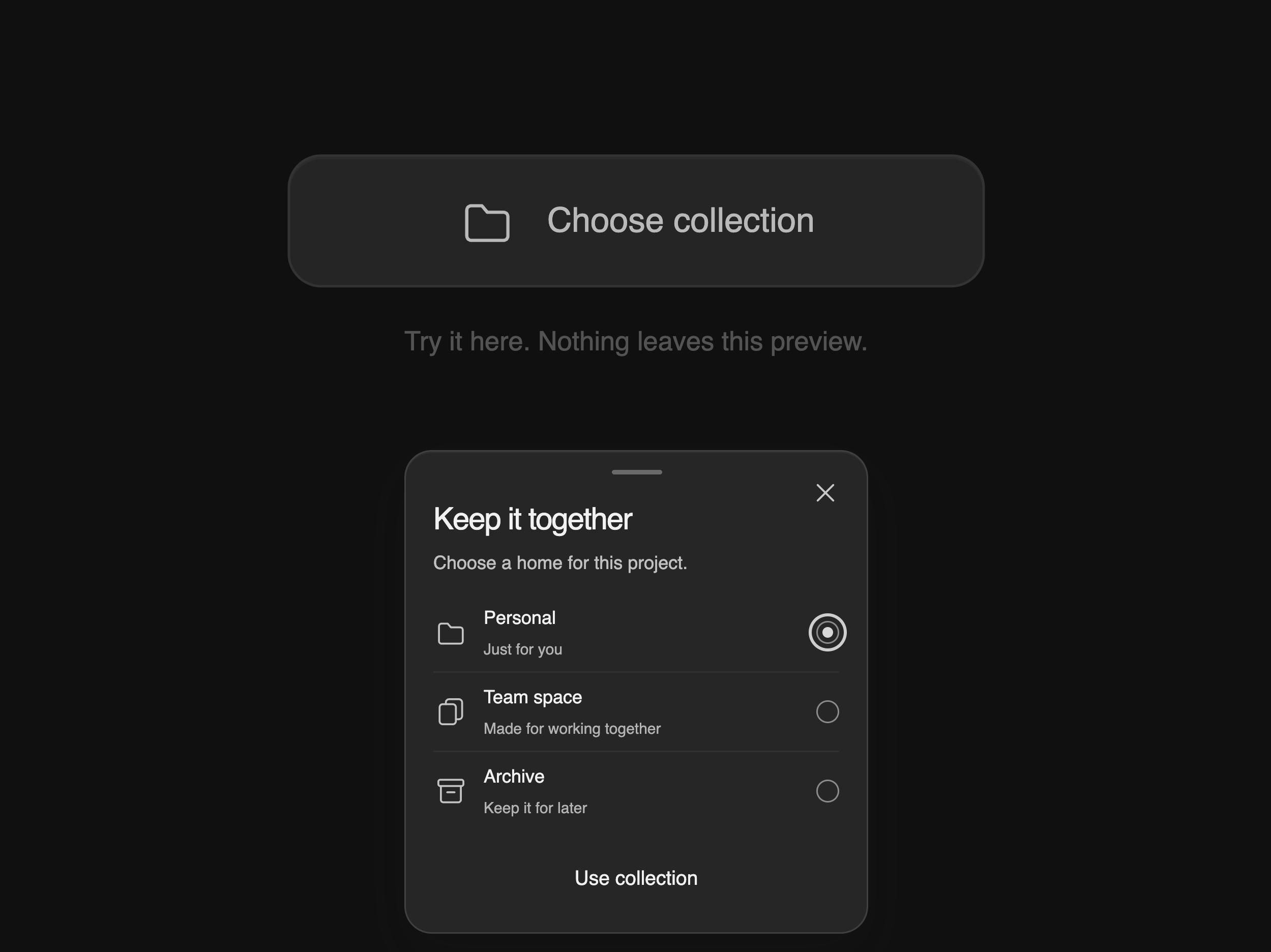 Collection Sheet Overlay