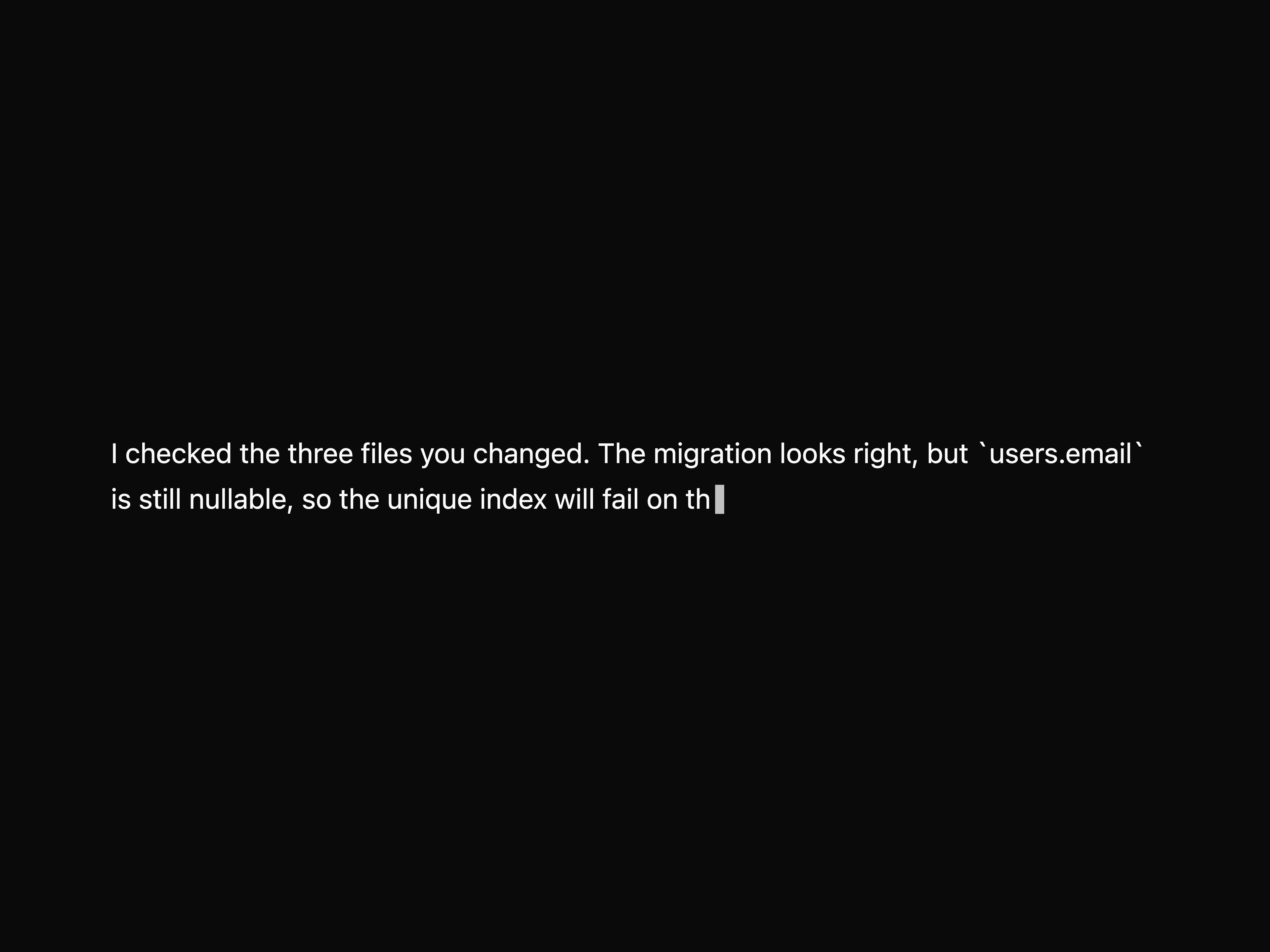 Streaming Text