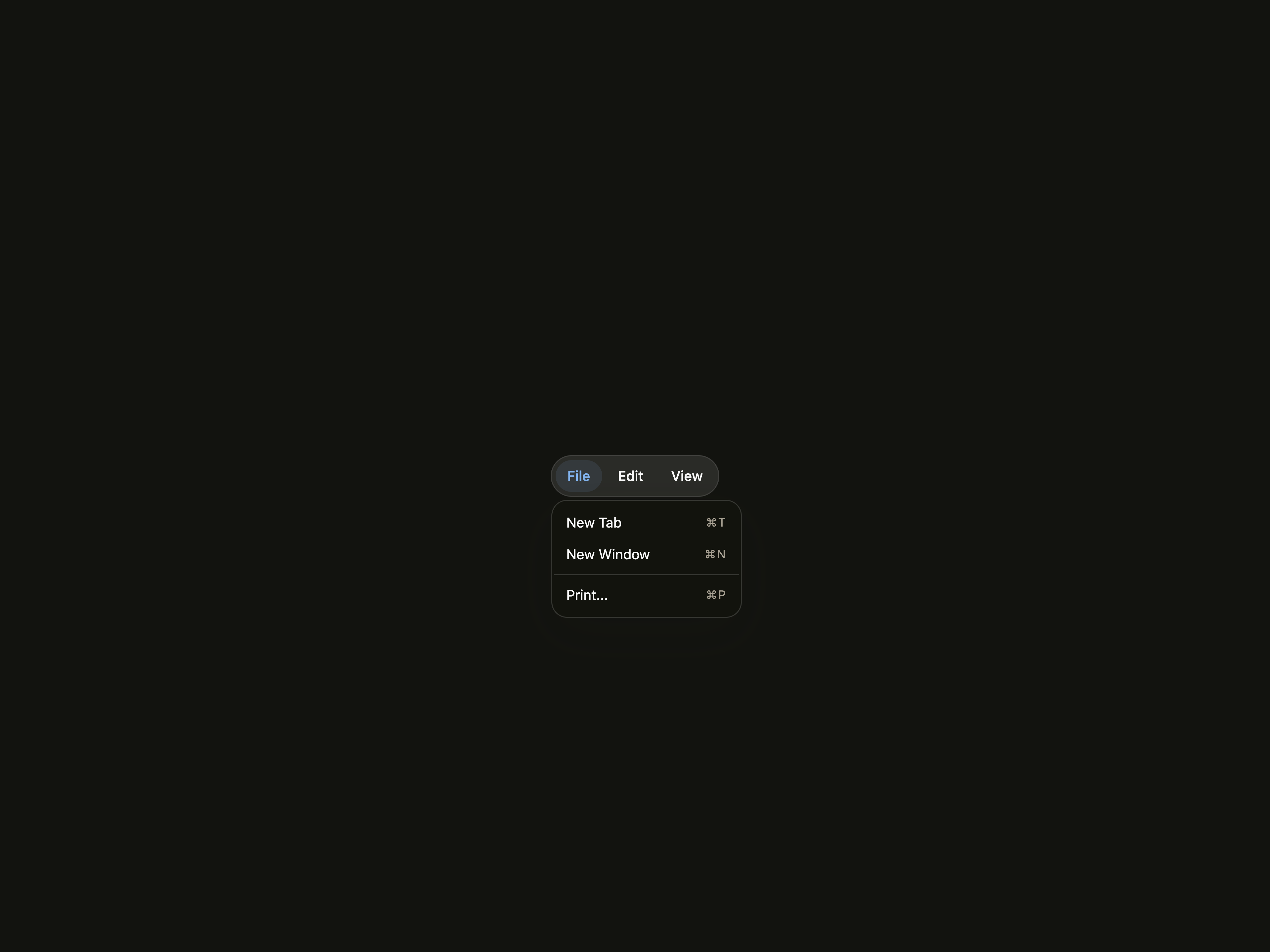 Glass Menubar