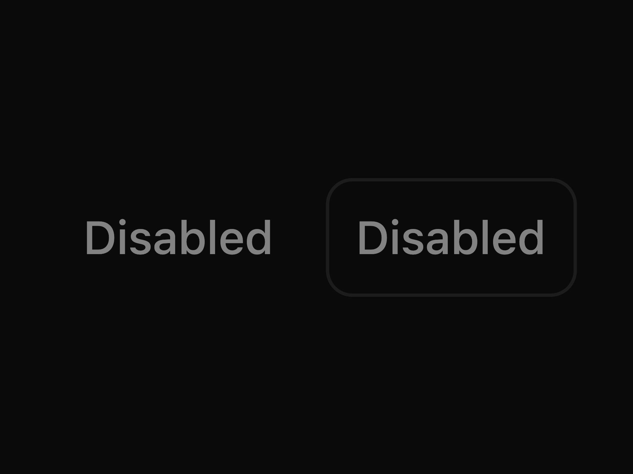 Disabled Toggle