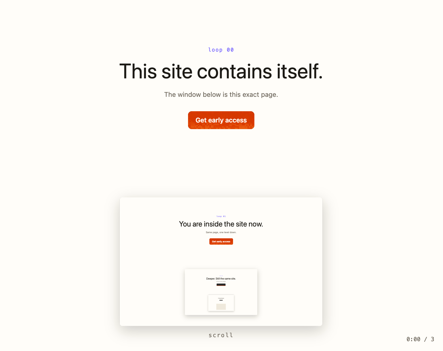 Scroll Loop Inception