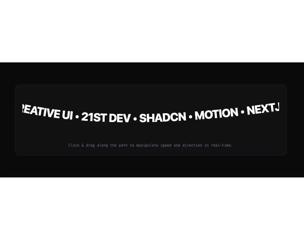 Curved Text Loop