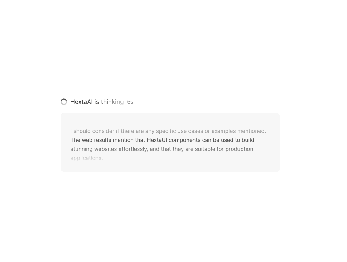 AI Thinking Block