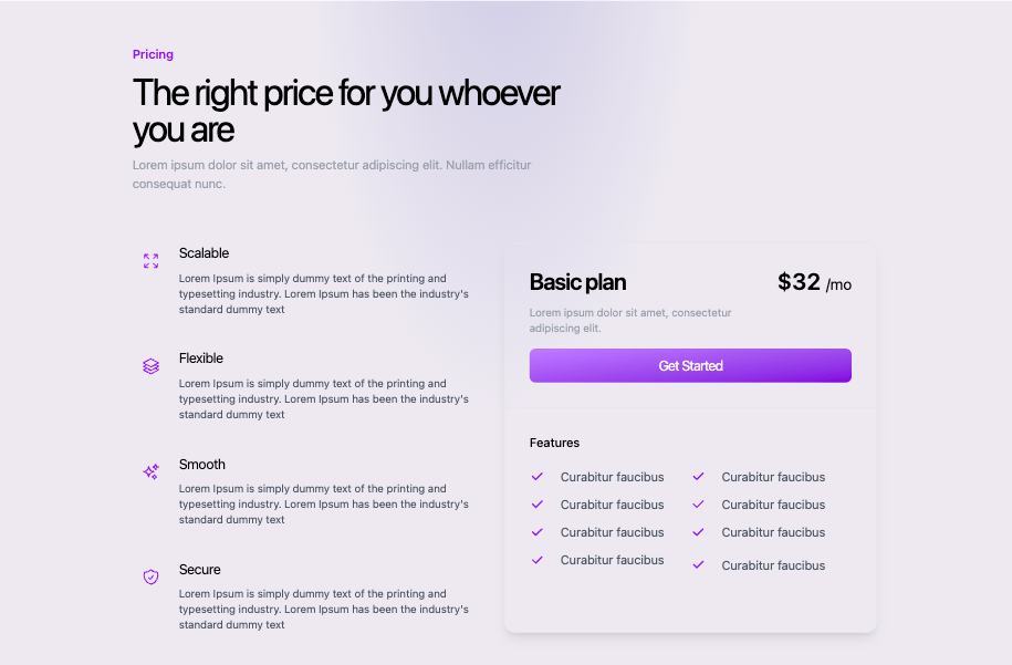 Colorful Pricing