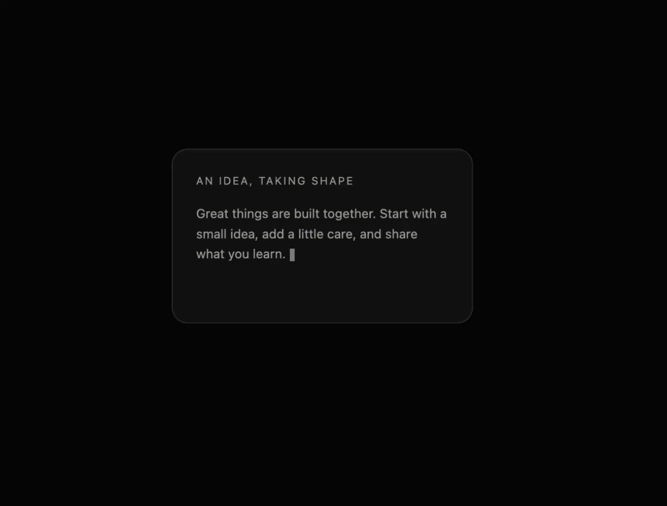 Streaming Message