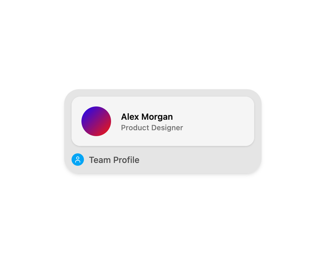 User Profile Card