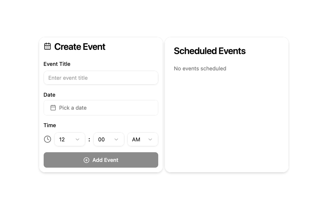 Event Scheduler