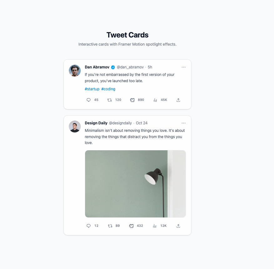 Tweet Card