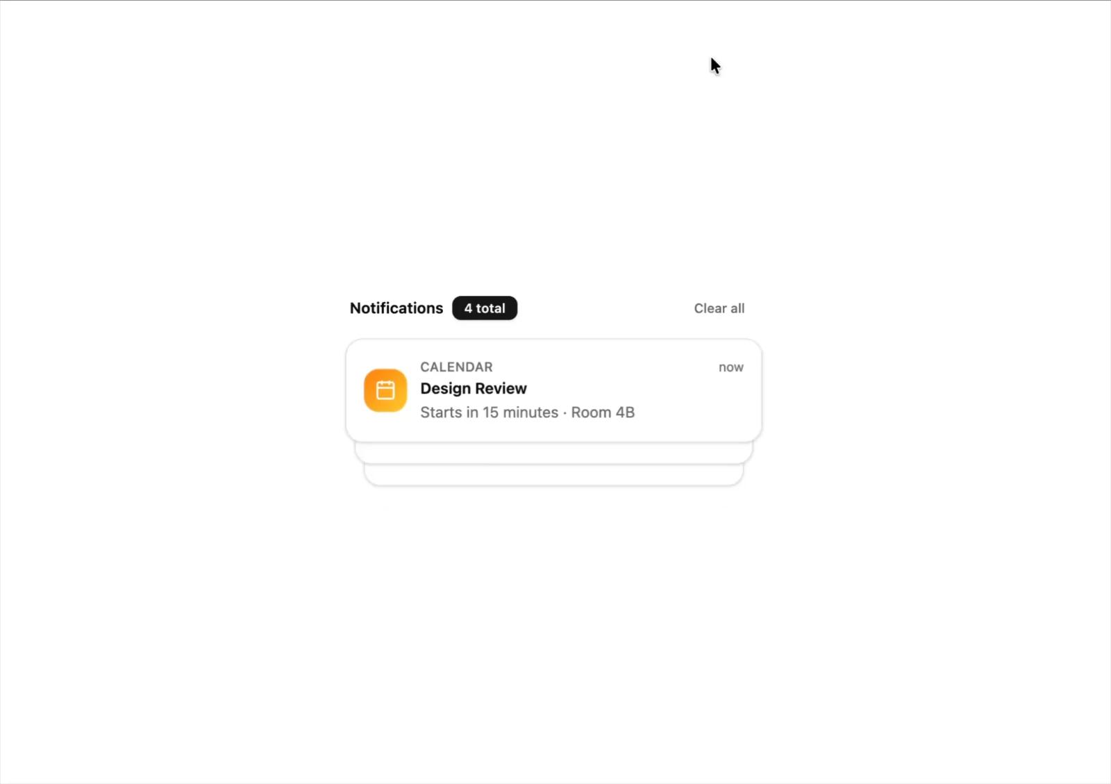 Notification Stack Card