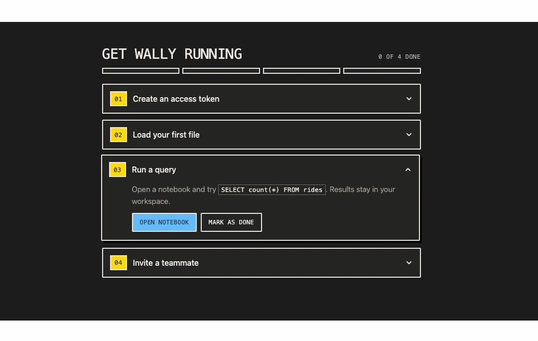 Quickstart Checklist