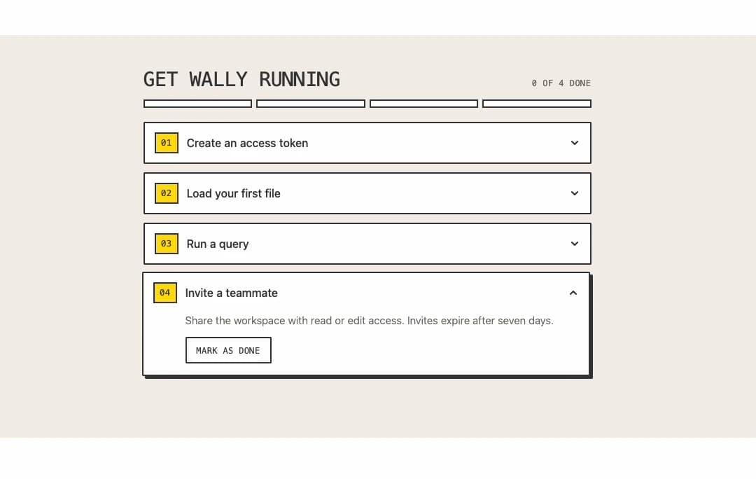 Quickstart Checklist