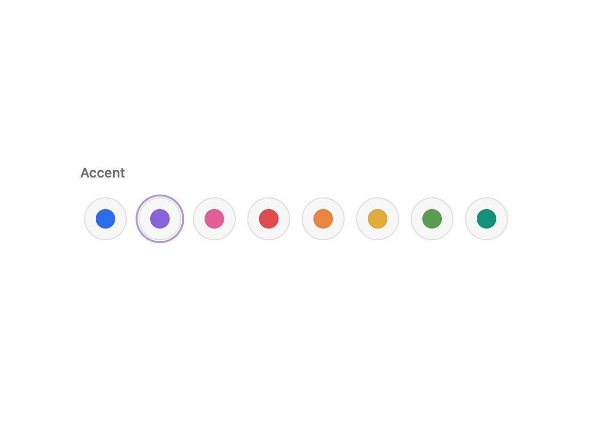 Animated Color Selector