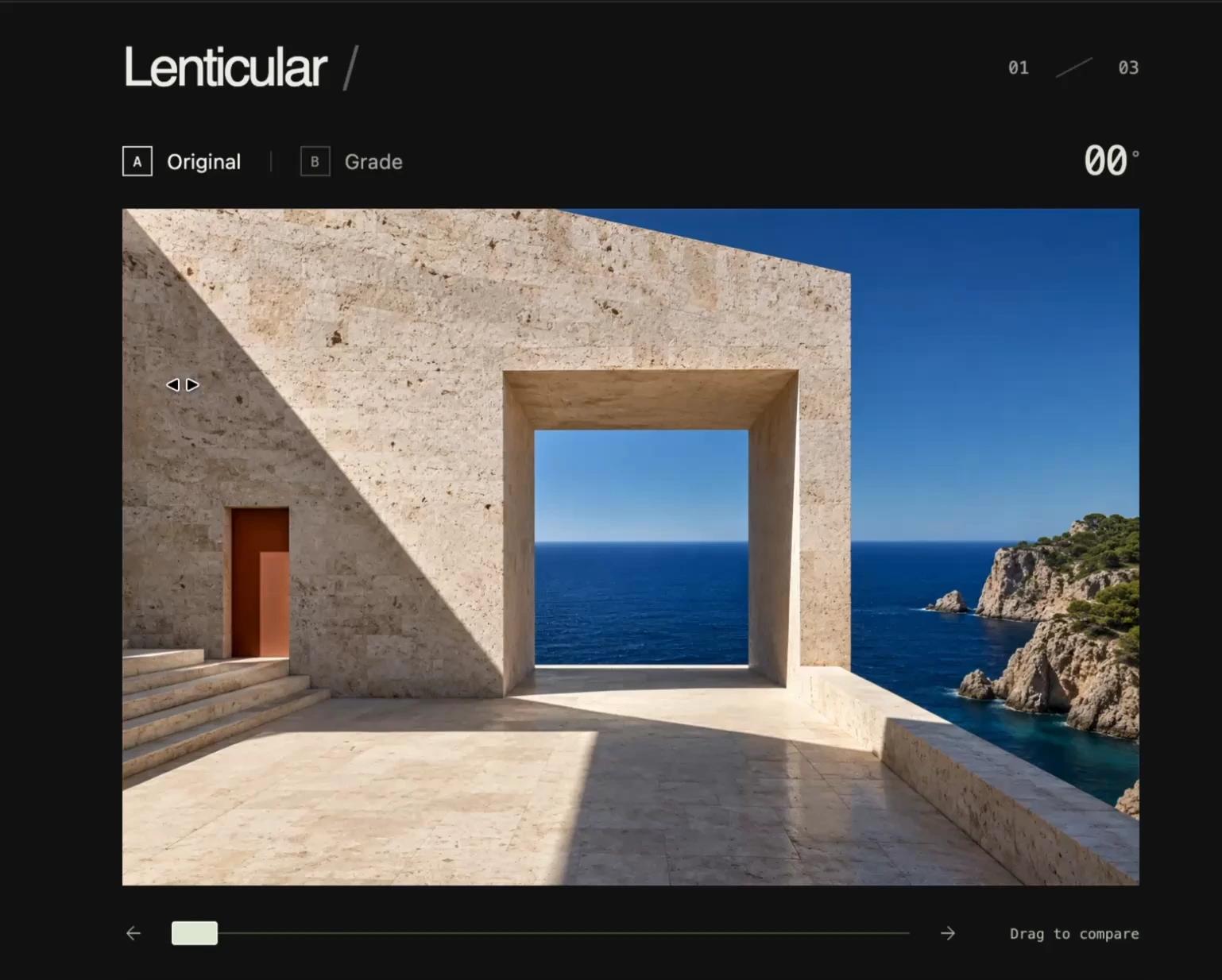 3D Before & After Image Slider