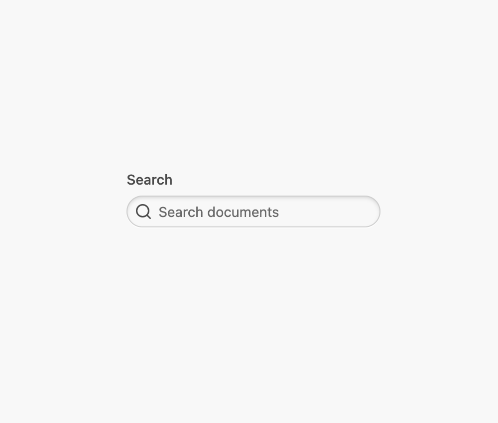 React Aria SearchField