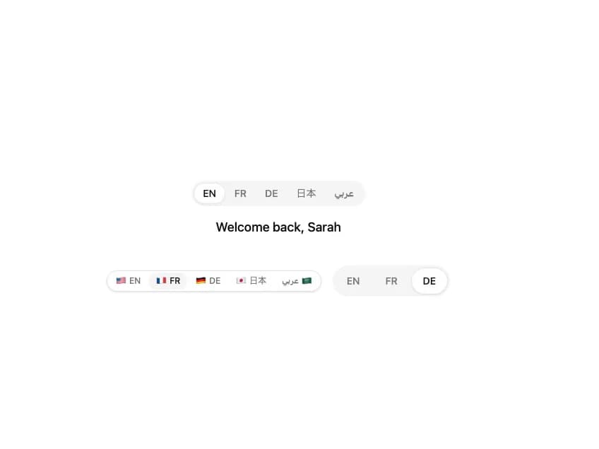 Language Switcher Pill