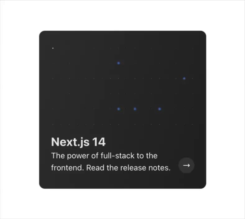 Glowing Background Stars Card