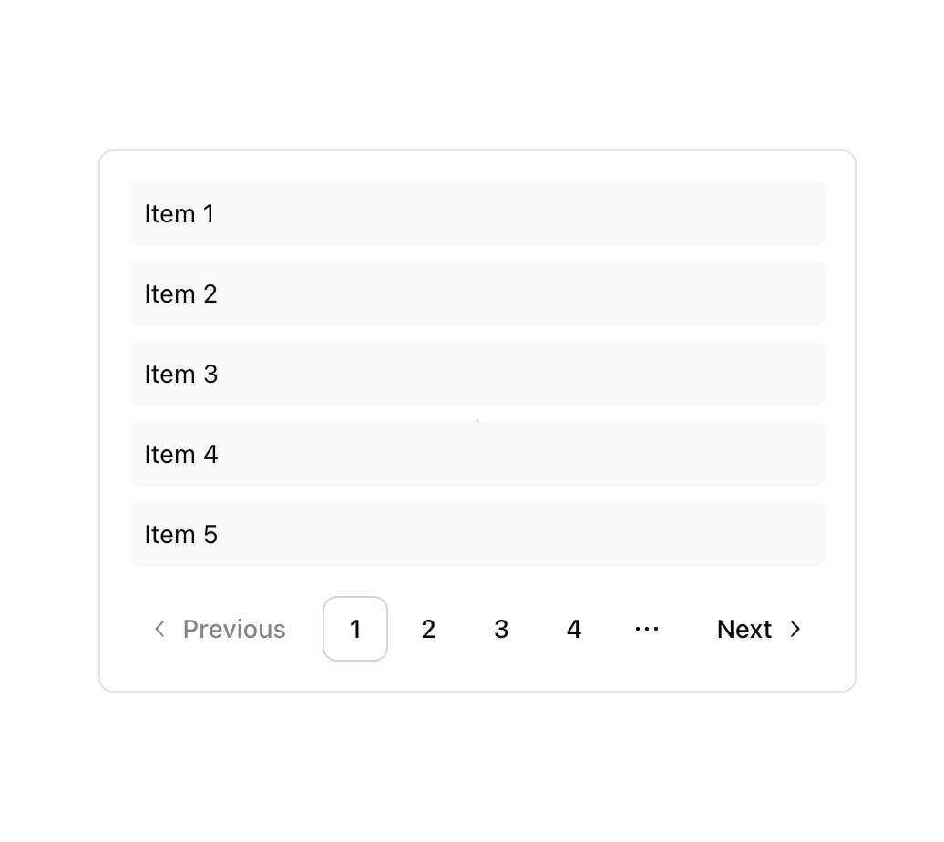 Numbered Pagination