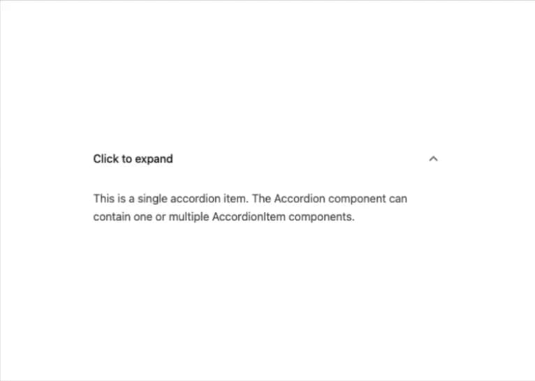 Accessible Accordion