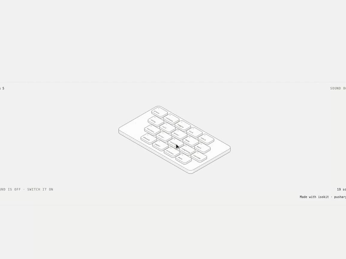 Isometric Sound Board
