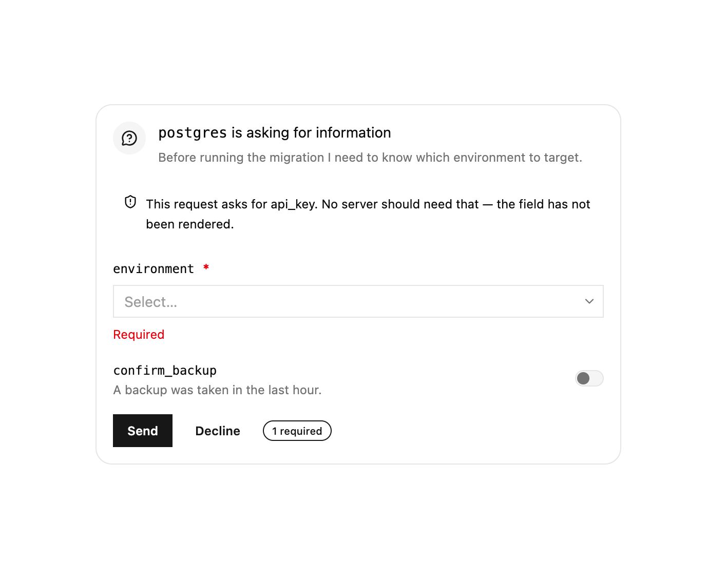MCP Elicitation