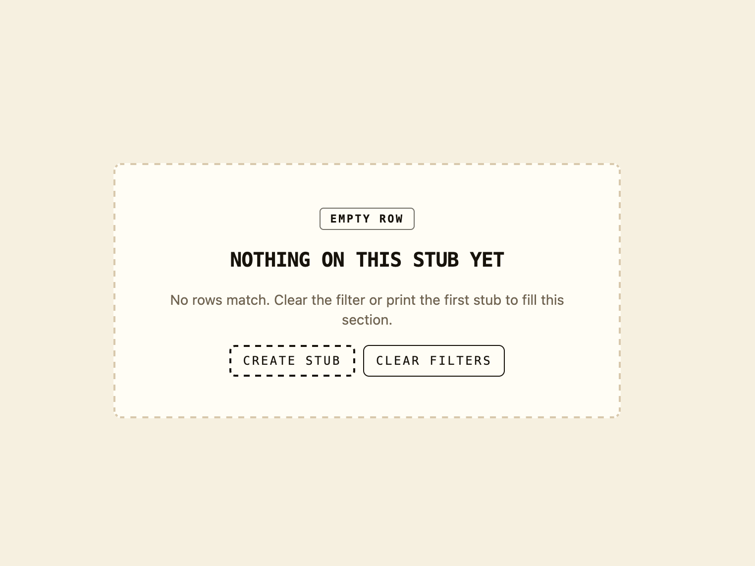 Empty State Card