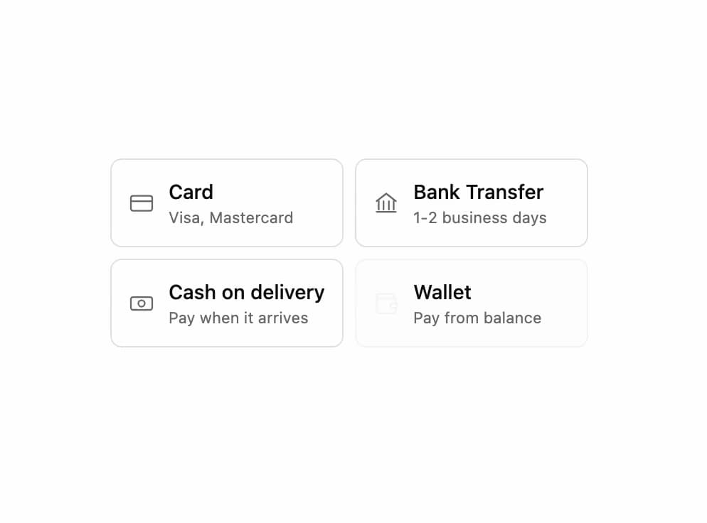 Payment Methods