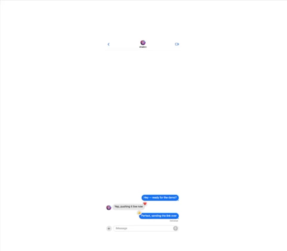 IMessage Chat Flow