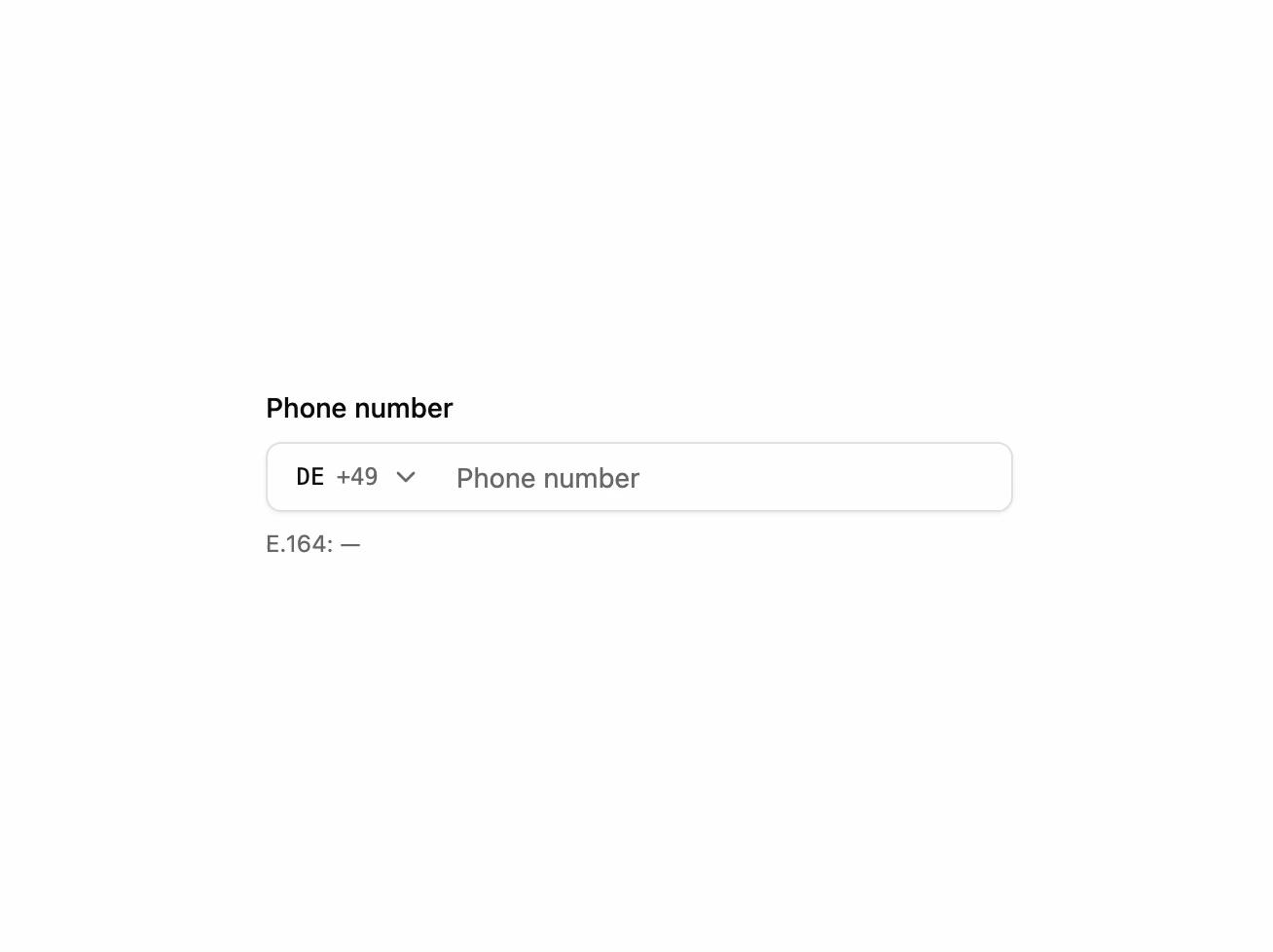 Phone Input