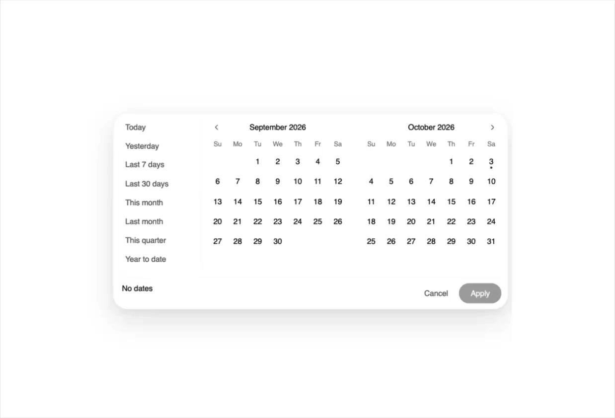 Date Range Picker