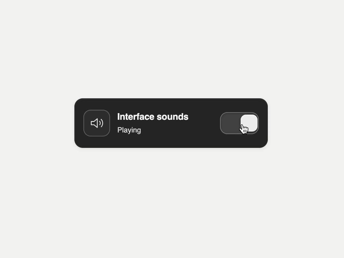 Matte Sound Toggle
