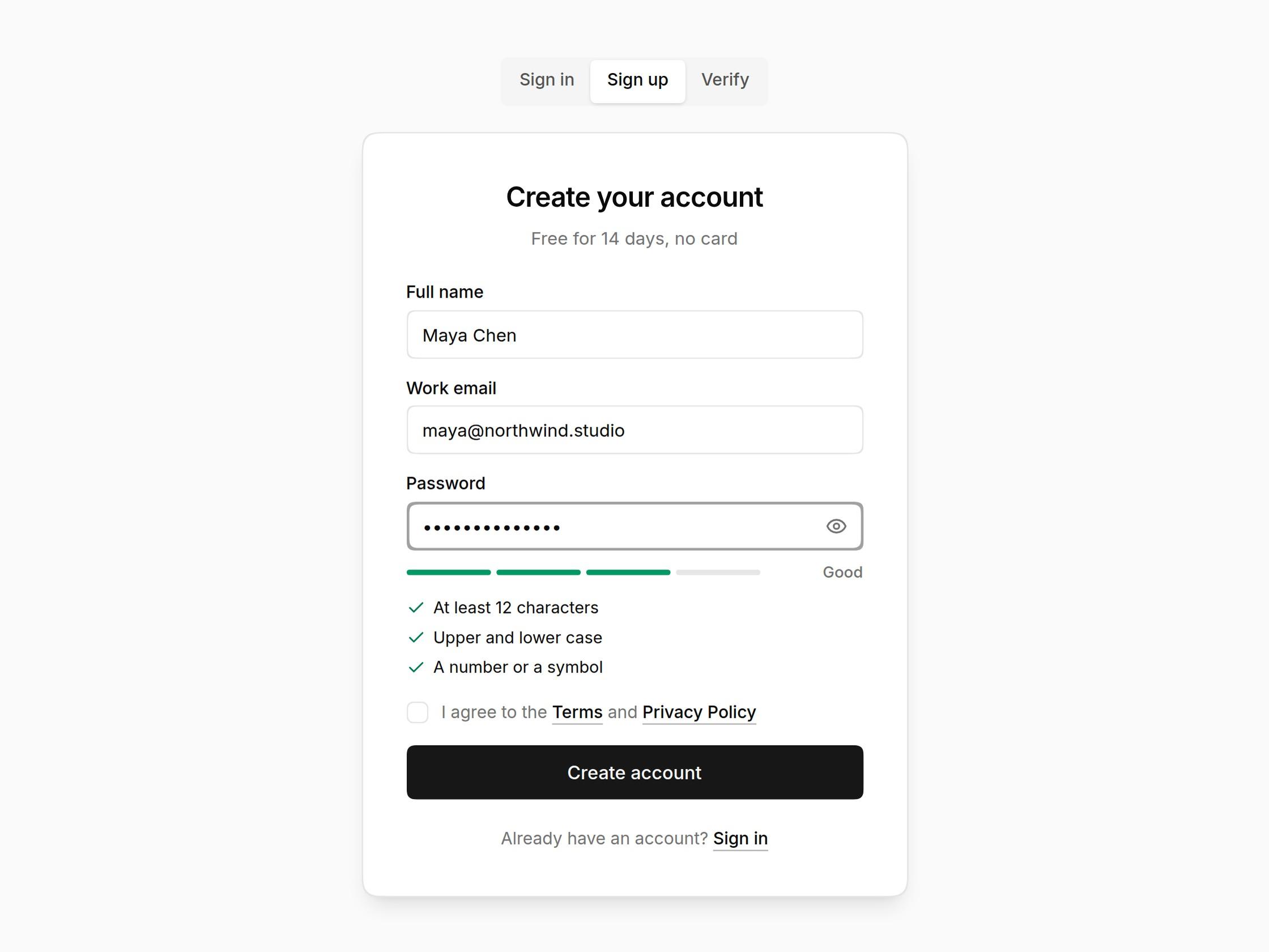 Auth Forms