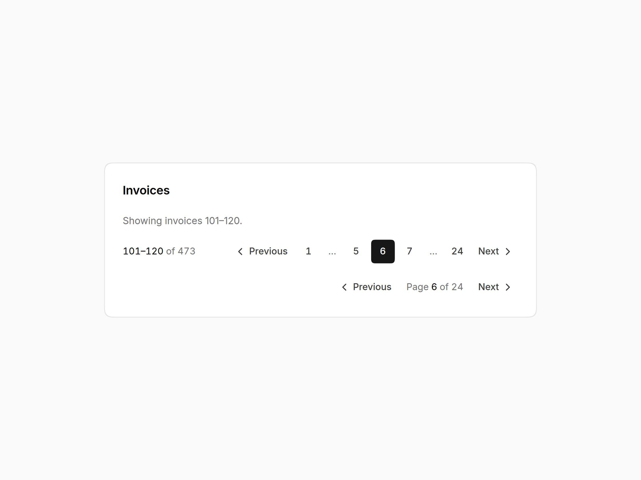 Pagination
