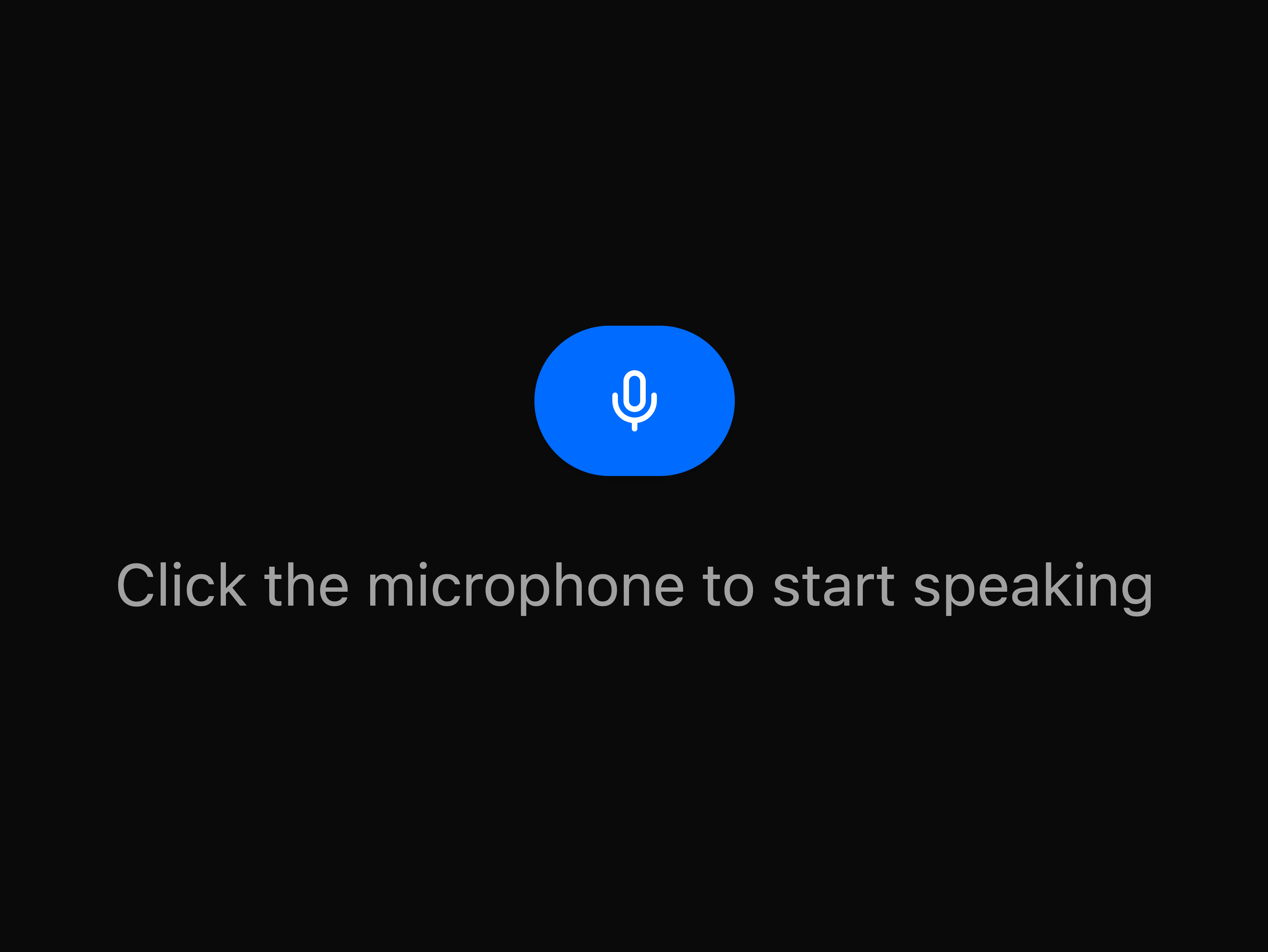 Speech Input