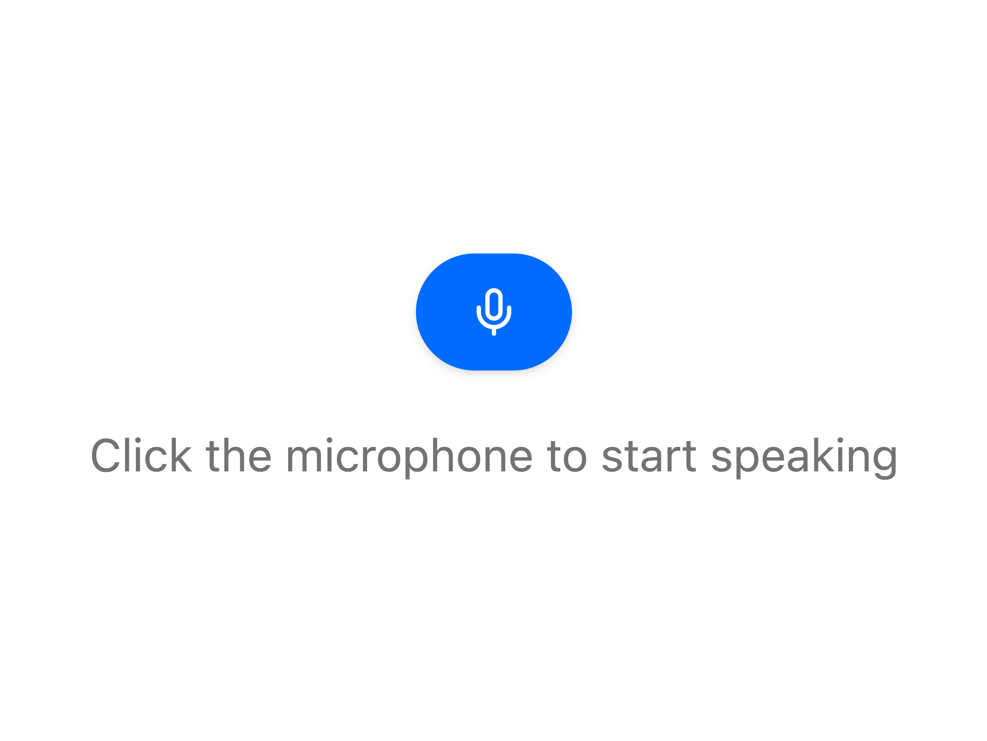 Speech Input