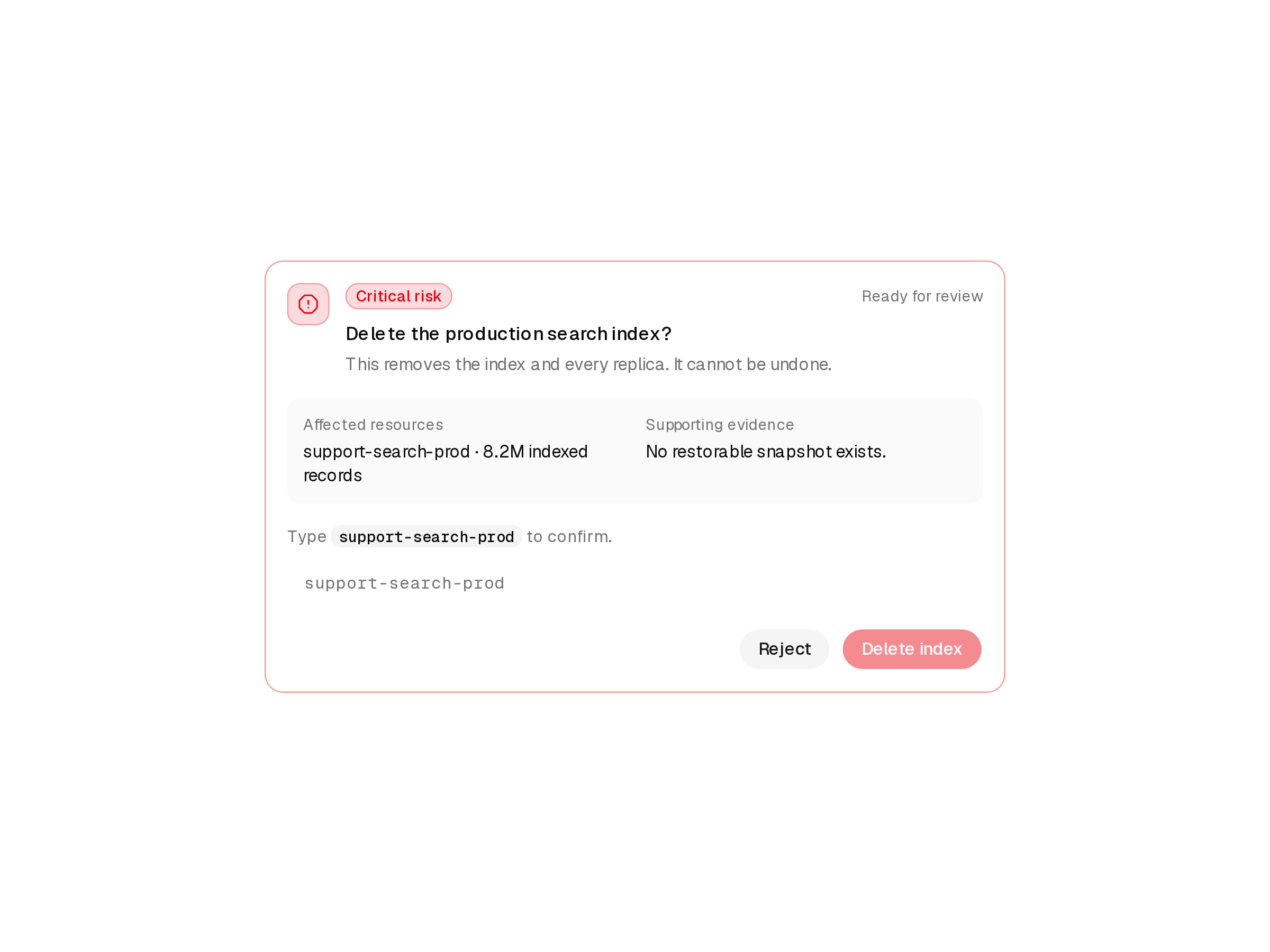 Approval Card