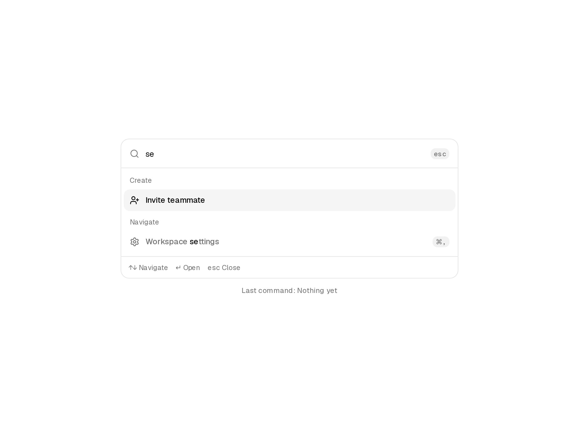 Command Menu