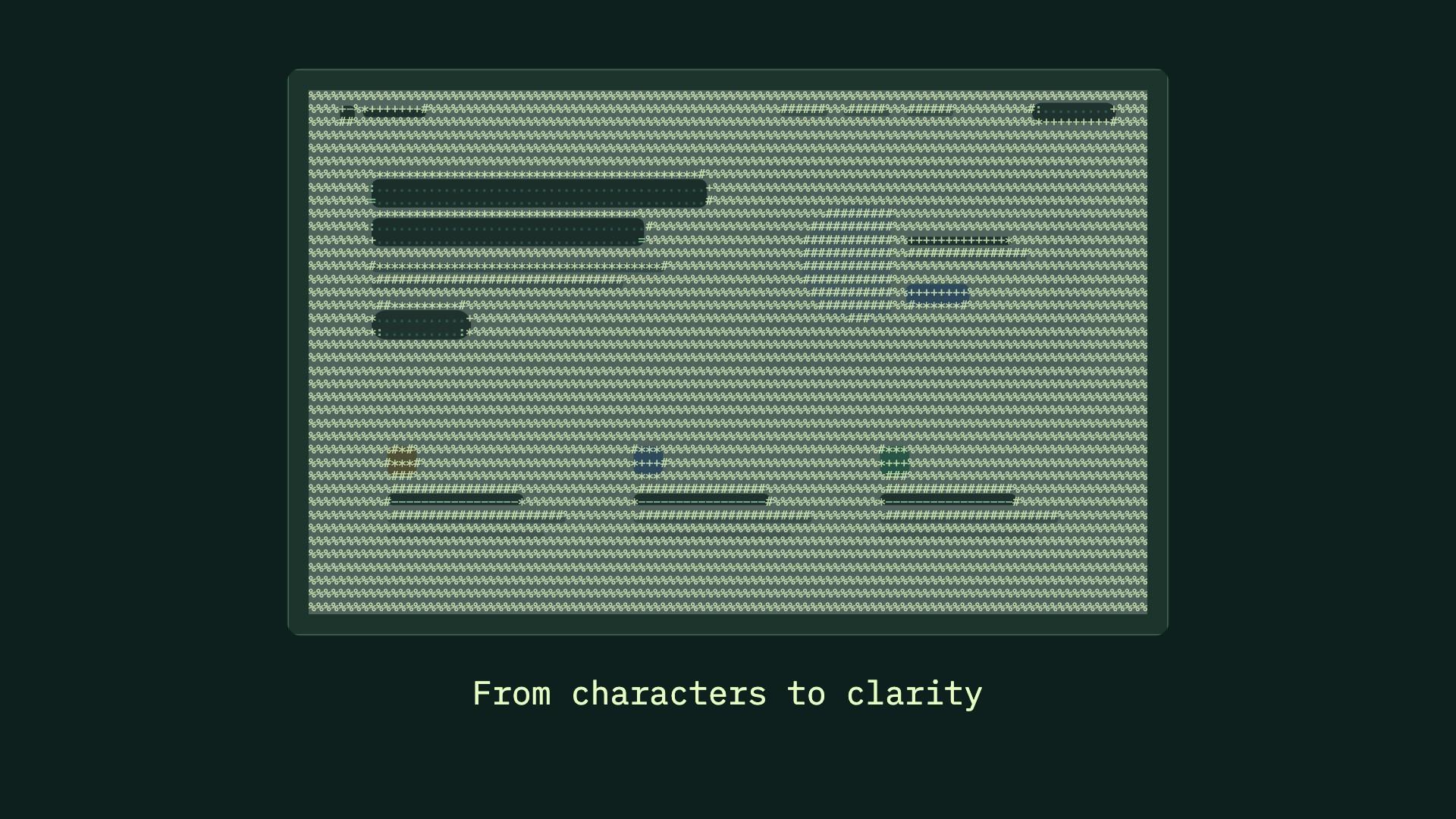 ASCII Screenshot Resolve preview