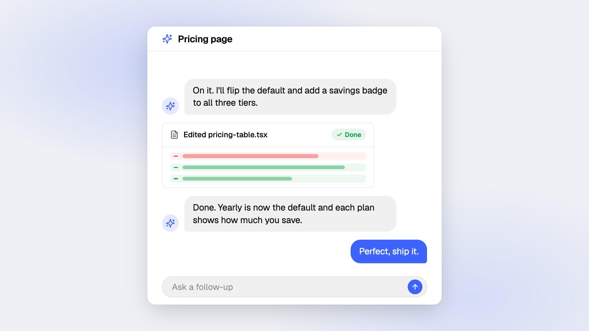 Chat Thread preview