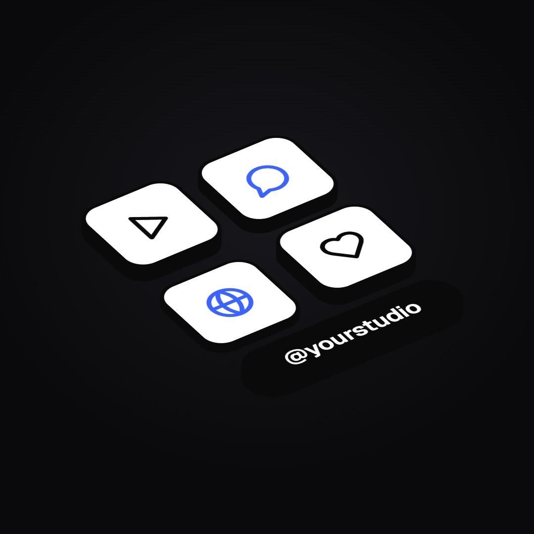 Extruded Buttons preview