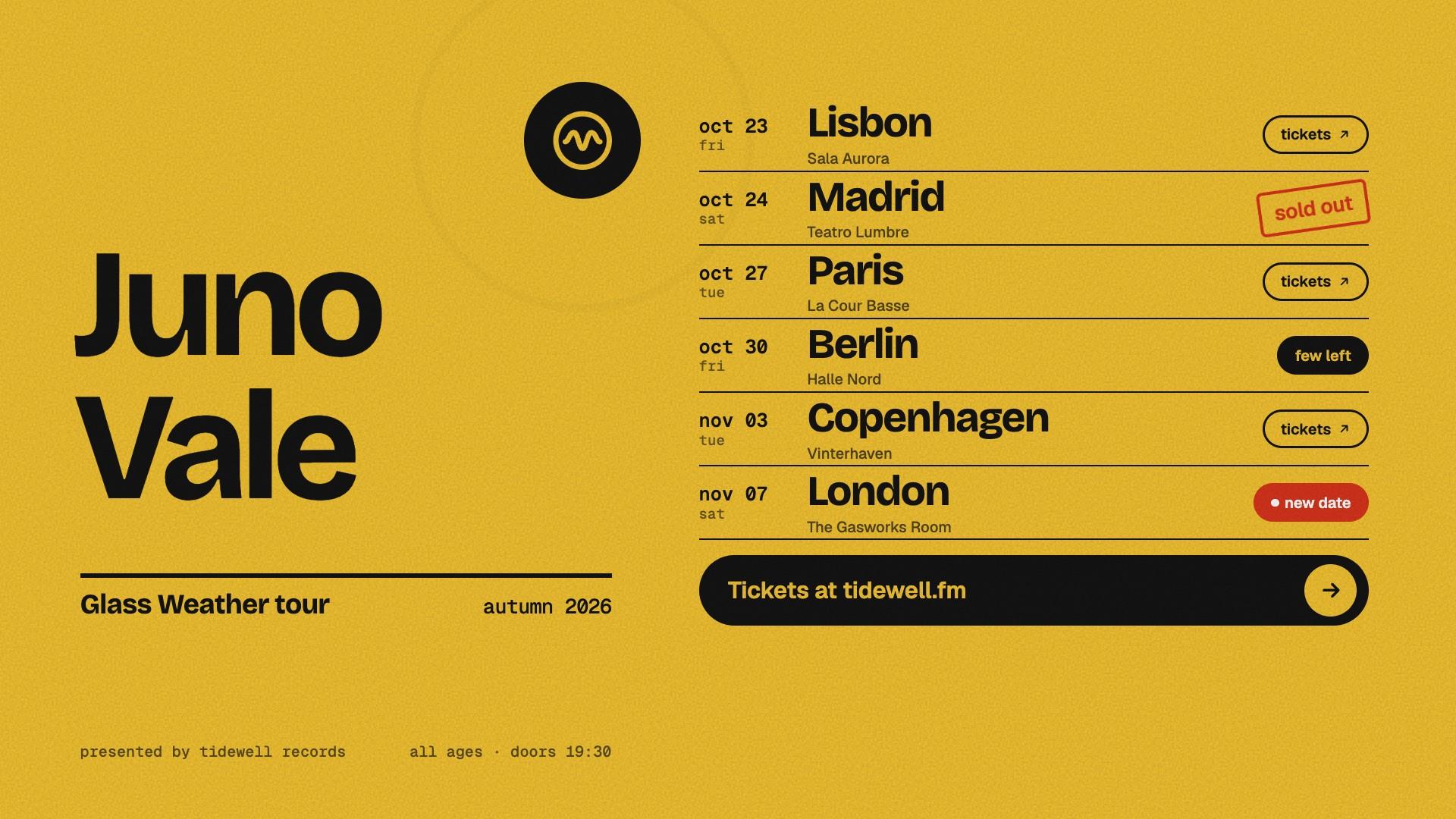 Tour Dates Poster preview