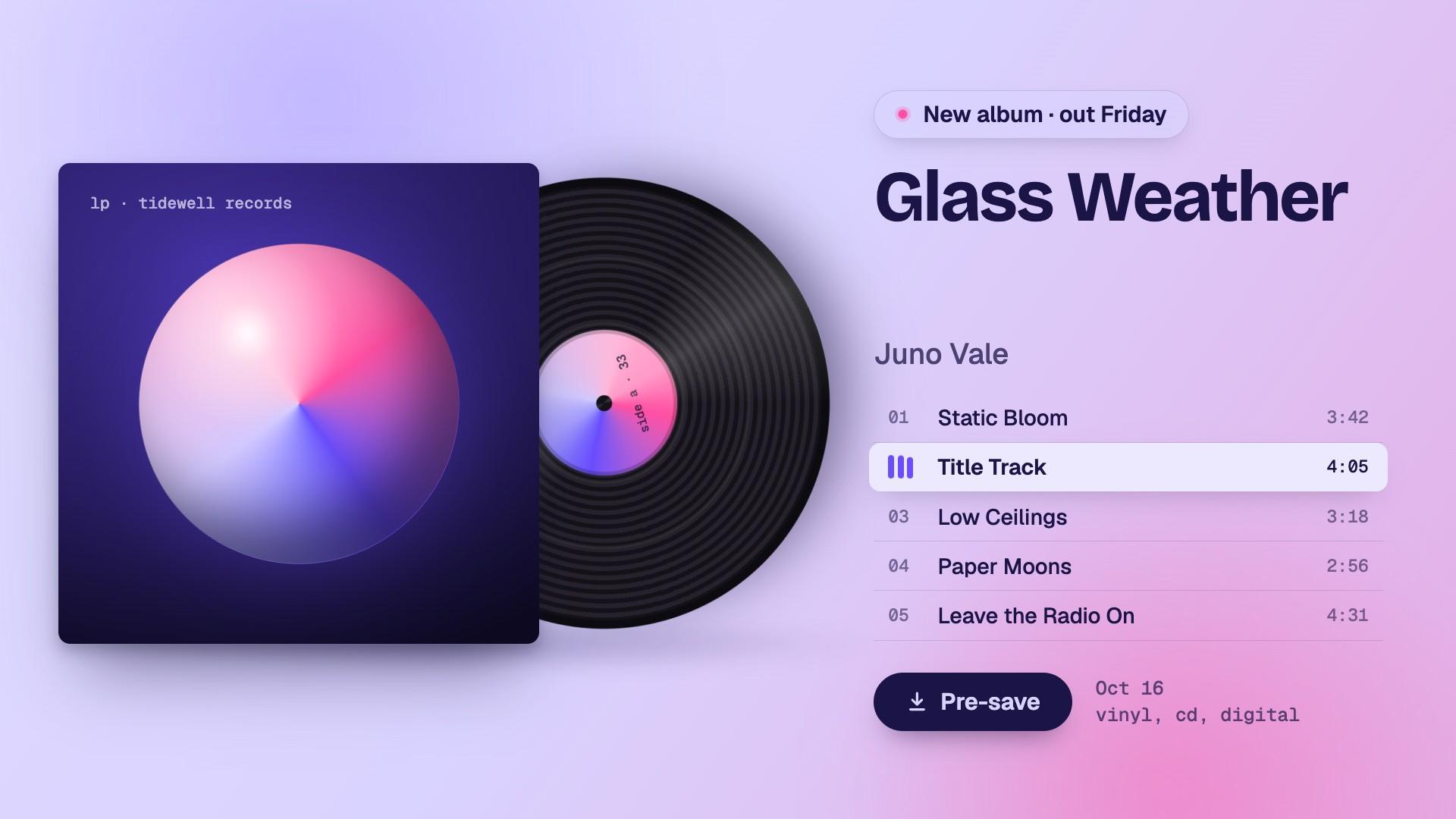 Vinyl Album Drop preview