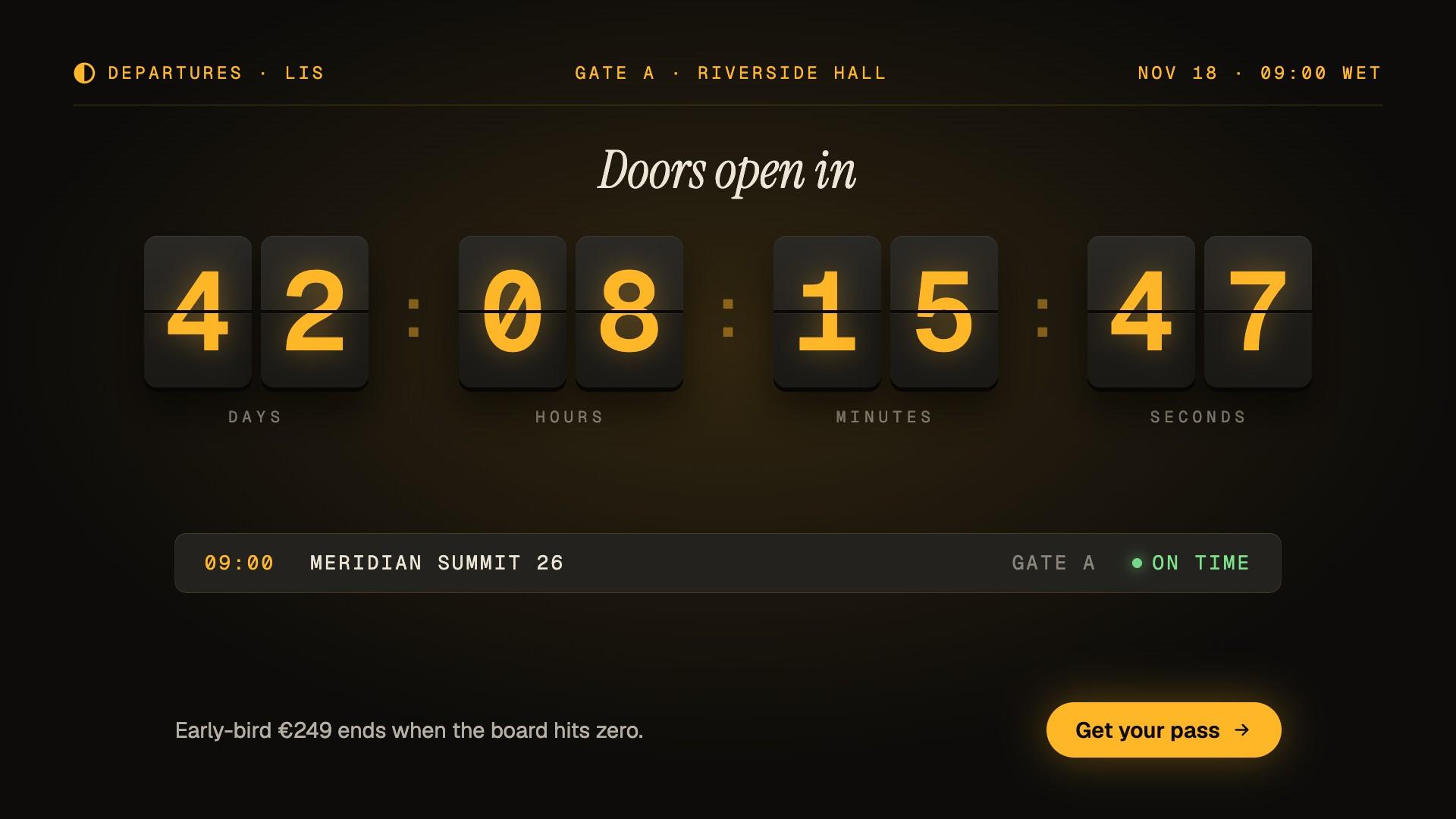 Split Flap Countdown preview
