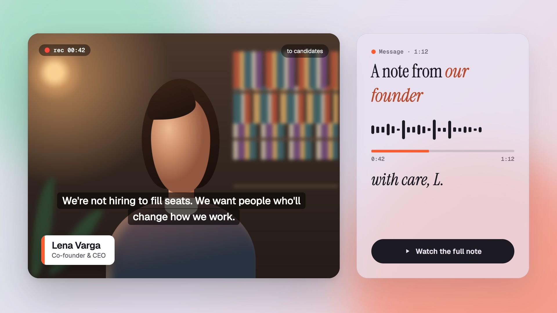 Founder Video Note preview