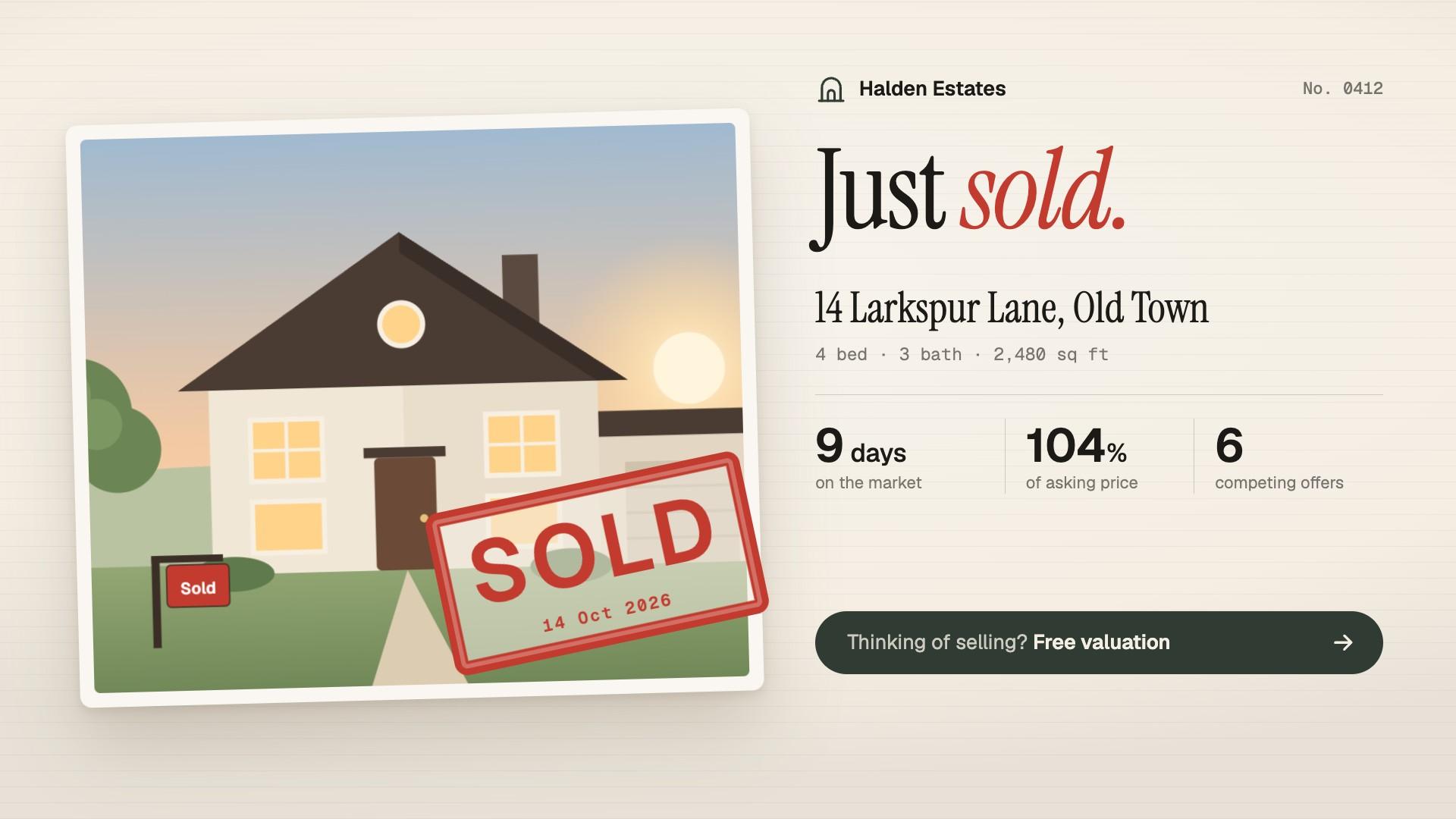Just Sold Stamp preview
