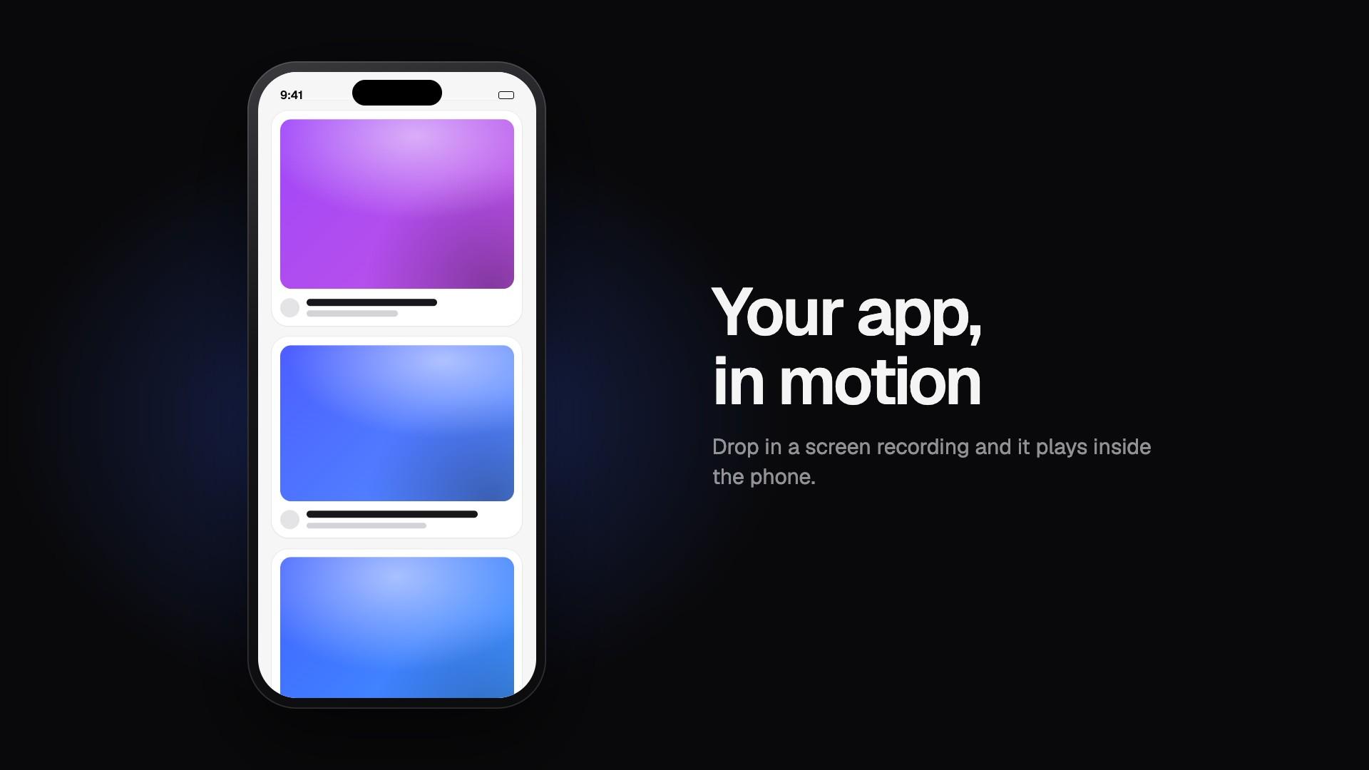 Phone App Scroll preview