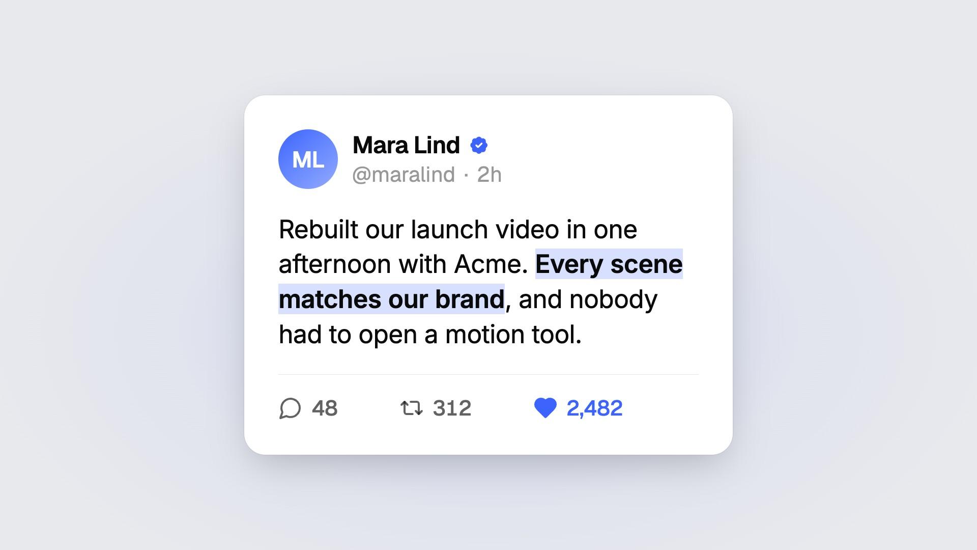 Social Post Testimonial preview
