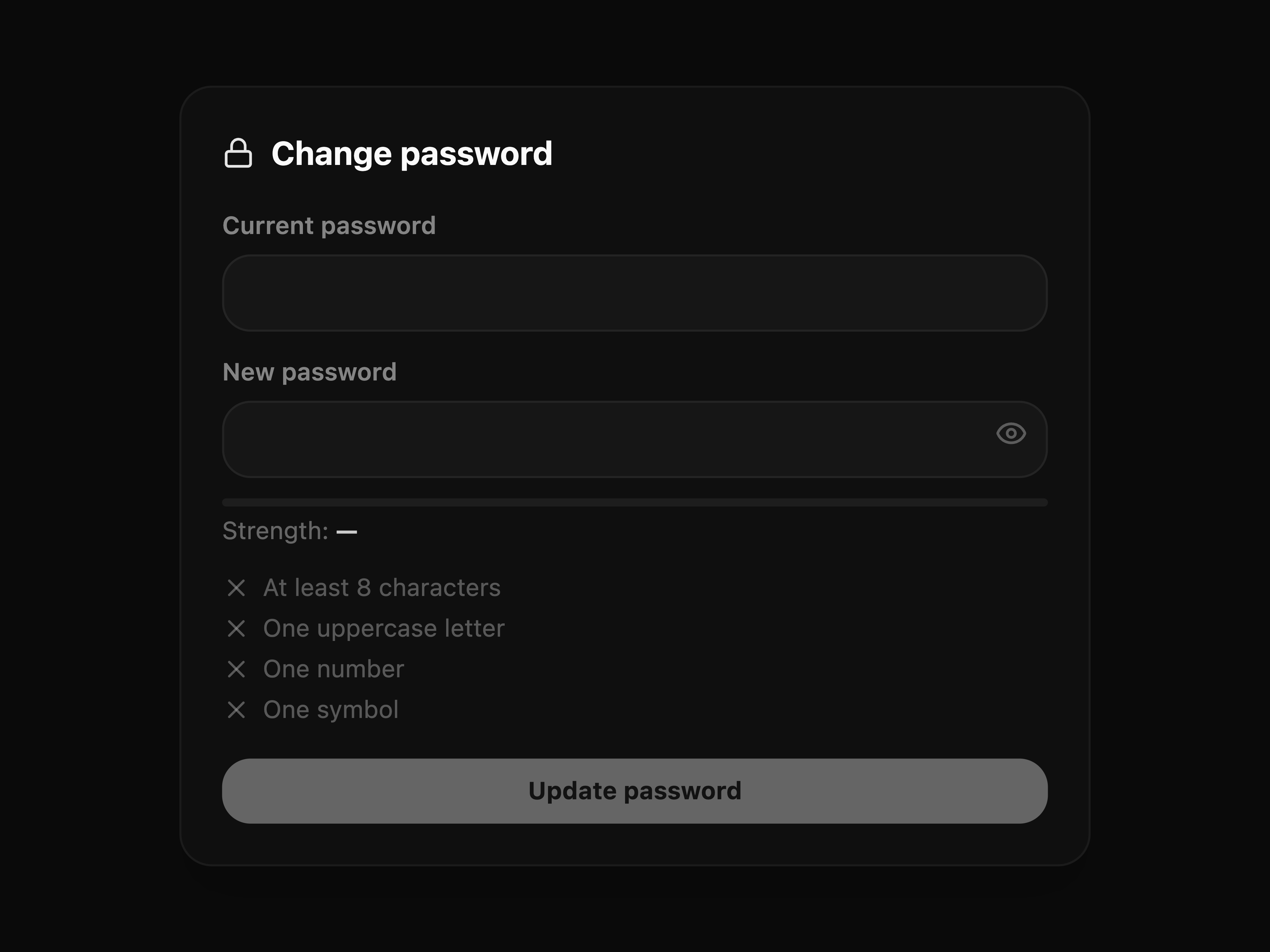Account Password Change