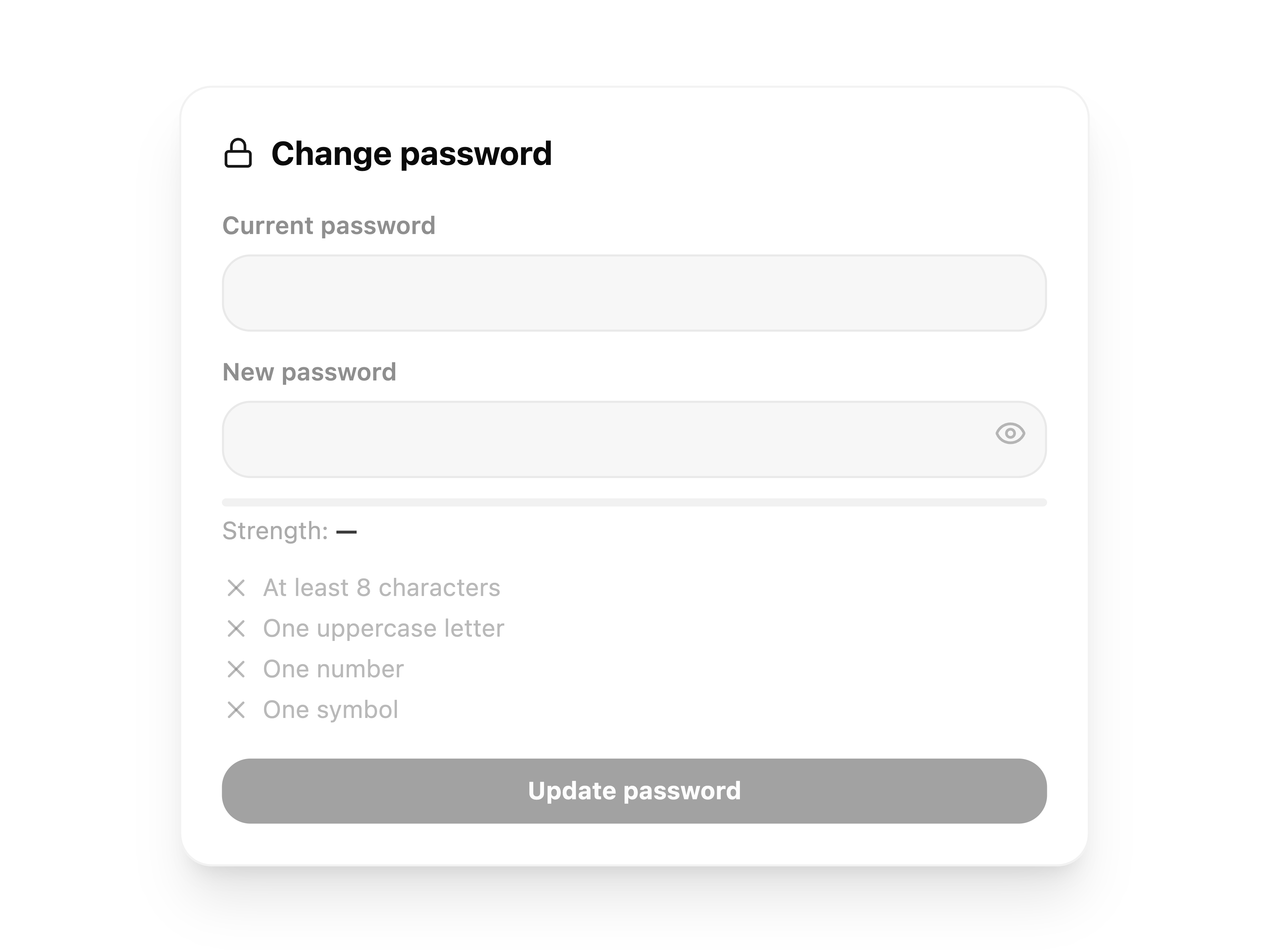 Account Password Change