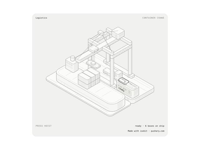 Container Crane — React component for Tailwind & Next.js by aadilghani1